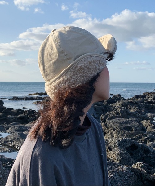 MANGROVE（マングローブ）の「裏ボアフライトキャップ（キャップ