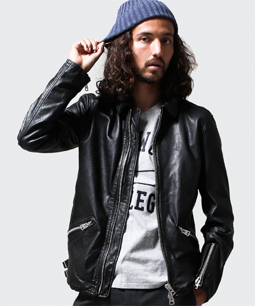 nano universeレザージャケットゴートスキン（やぎ革）メンズ ナノ