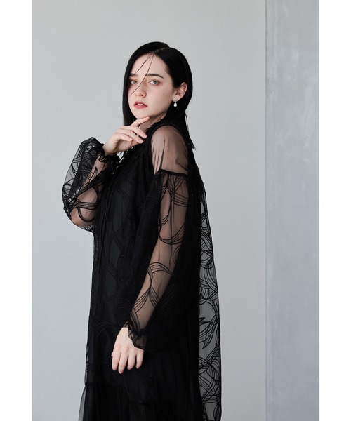 リボンエンブロイダリーレイヤードドレスニアナniana