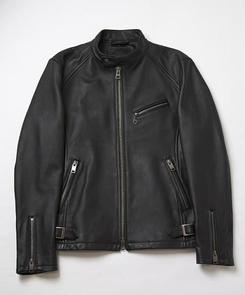 ラムレザーシングルライダース（ライダースジャケット）｜JACKROSE