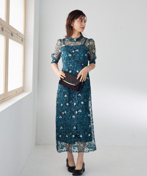 アンティーク刺繍レースワンピースドレス（ドレス）｜Dorry Doll