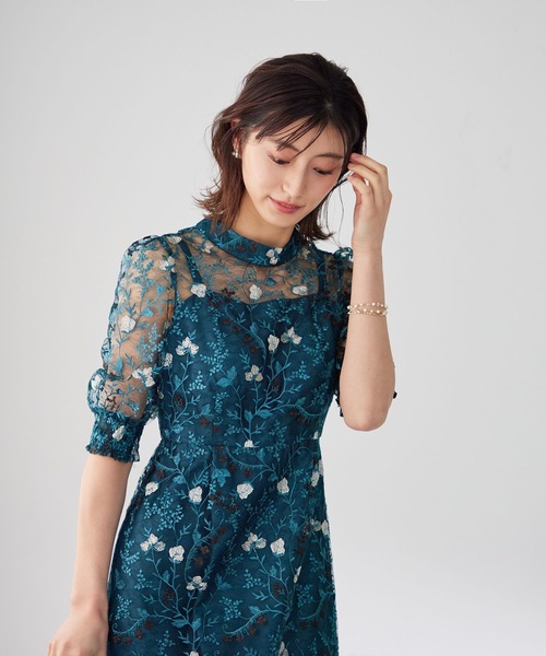 アンティーク刺繍レースワンピースドレス（ドレス）｜Dorry Doll