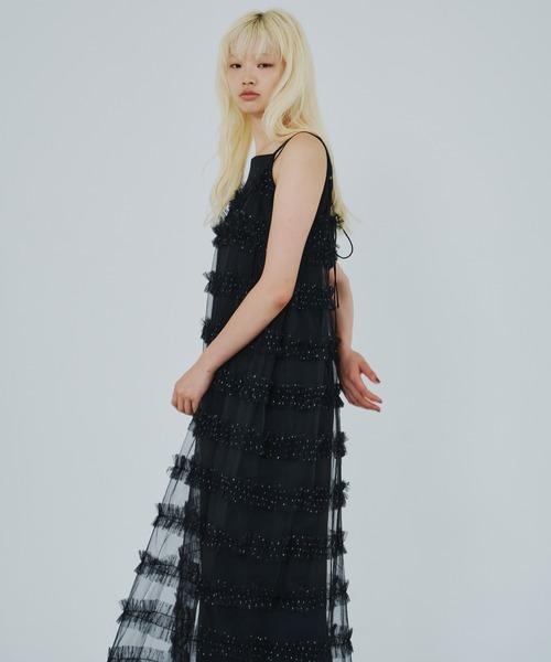 フリルラインガーリードレス / frill line girly dress（ドレス