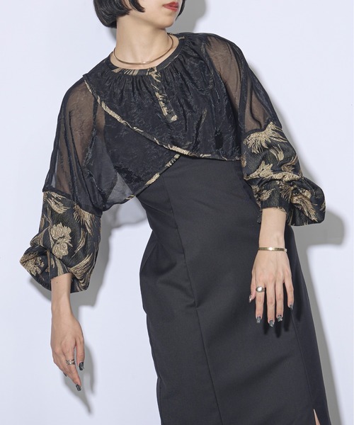 Ezick（エジック）の「Lady set レーストップドレス（ドレス）」 - WEAR