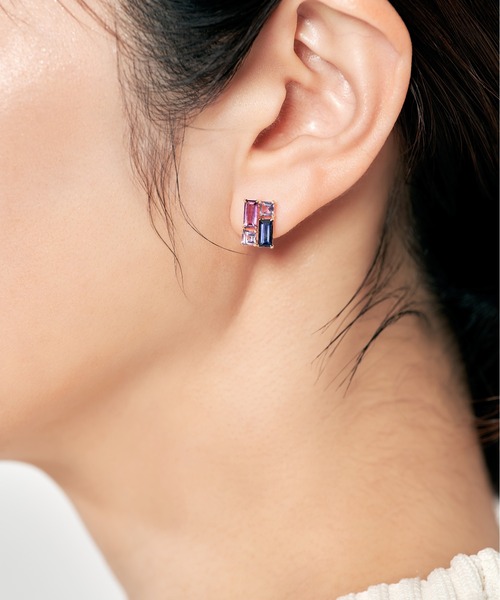 K10 カラーストーン ピアス（ピアス（両耳用））｜Jewel closet by
