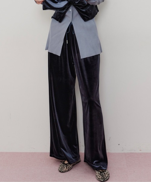 セール】ベロアワイドパンツ（その他パンツ）｜LA BELLE ETUDE（ラベル