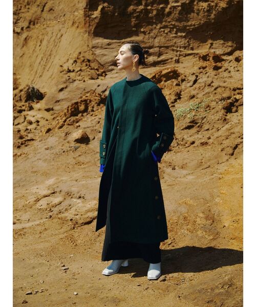 UN3D.（アンスリード）の「ノーカラーカフスコート（ノーカラーコート