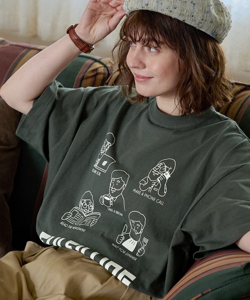 オーバーサイズOJISANグラフィック半袖Tシャツ（Tシャツ/カットソー