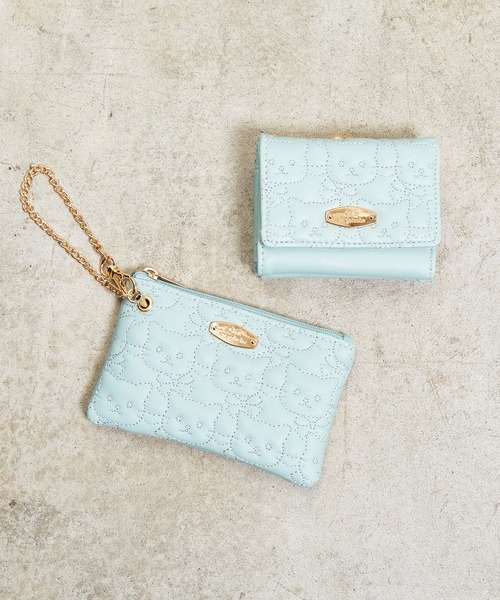 SUNNY SIDE:ねこキルト 三つ折りがま口ミニ財布（財布）｜Sunny Side