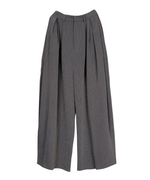 セール】ピンストライプビスチェワイドパンツドレス / pinstripe