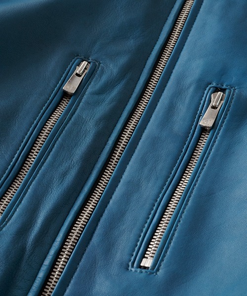 NO ID.（ノーアイディ）の「シープレザーシングルライダースJKT