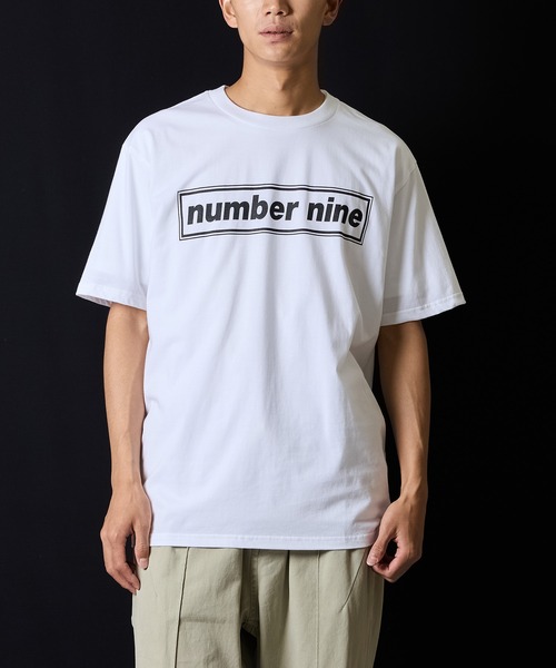 number nine BOX LINE T-SHIRT / ナンバーナインロゴ ボックスライン T