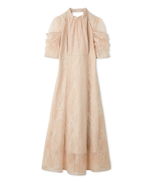 SNIDEL（スナイデル）の「デザインスリーブレースドレス（ワンピース