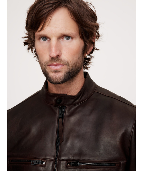 レザー バイカージャケット（ライダースジャケット）｜BANANA REPUBLIC