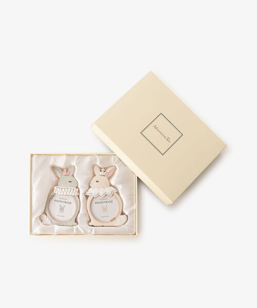 セール】ウサギダイカットペアフォトフレーム（フォトフレーム