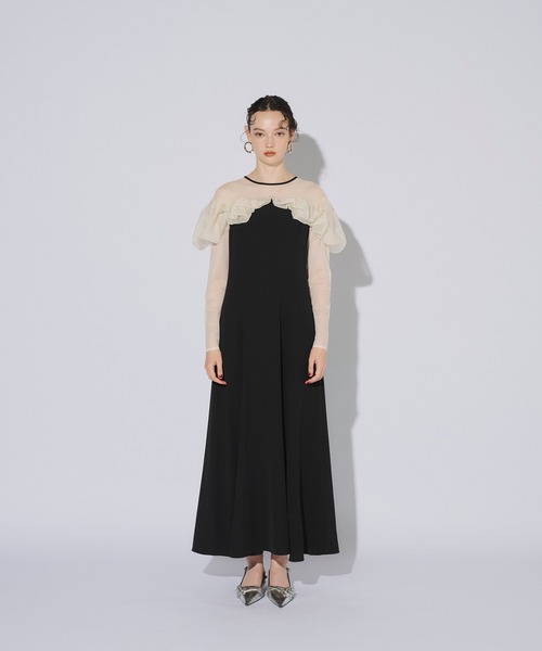 セール】フリルフレアドレス / frills flare dress（ドレス）｜ANDRESD