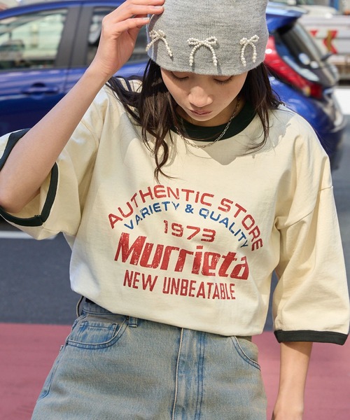 RE:EVERYNIGHT ホワイト Tシャツ Agefactory RE:EVERYNIGHT ホワイト T