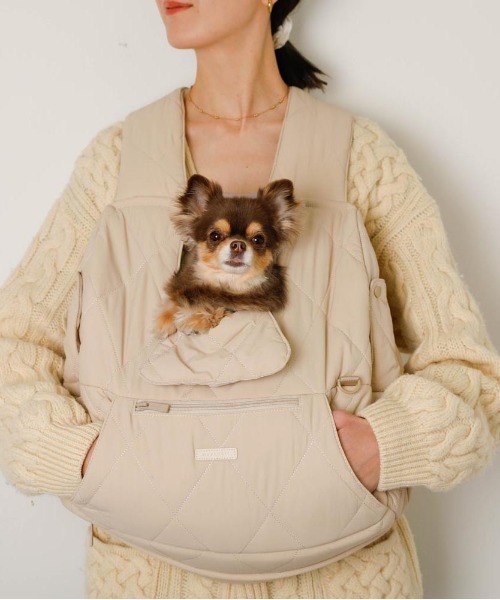 キルティングメッシュ付きフロントリュック【2サイズ展開・飛び出し