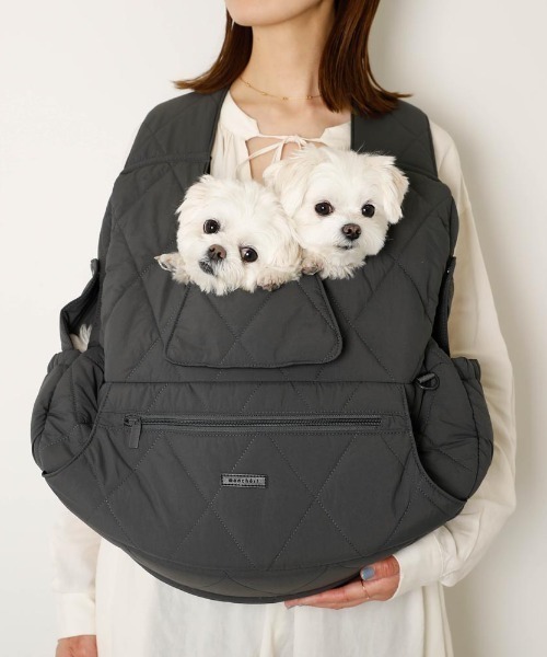 キルティングメッシュ付きフロントリュック【2サイズ展開・飛び出し