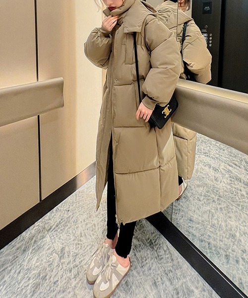 セール】オーバーサイズ フード付き ボリューム モンスター エコダウン