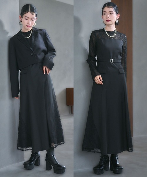 2Pレースキリカエジャケット＊ワンピース