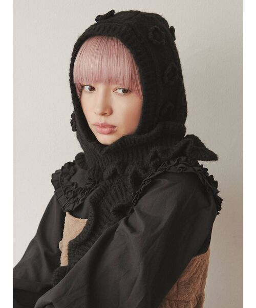 セール】おはなニットバラクラバ（ニットキャップ/ビーニー）｜merry