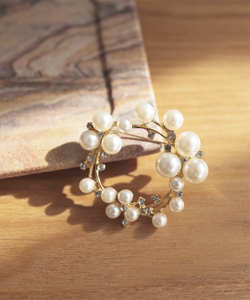 パールモチーフブローチ（ブローチ/コサージュ）｜KOBE LETTUCE