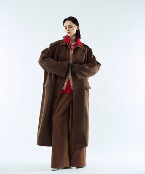 Outseam line long coat / アウトシームラインロングコート