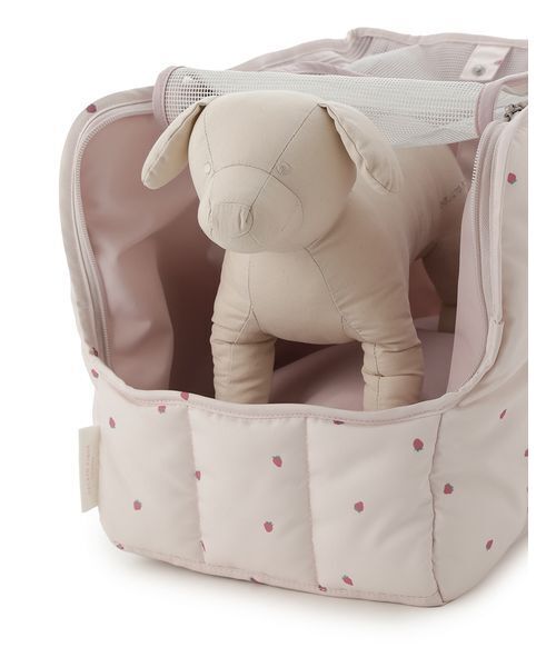 CAT&DOG】ストロベリー柄ミニサイズキャリーバッグ（ペット用キャリー