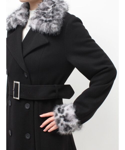 GYDA（ジェイダ）の「ベルト付タイトエコファーロングコート