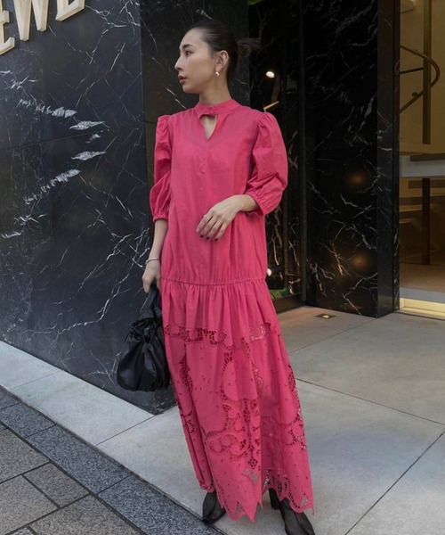 Ameri VINTAGE SLENDER LACE DRESS Mサイズ Ameri VINTAGE SLENDER