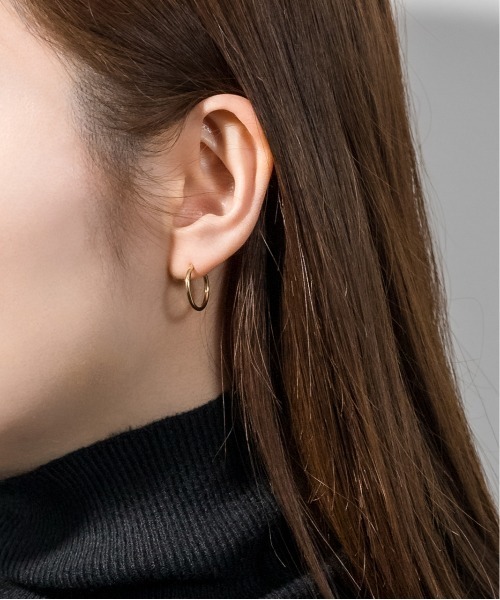 K18 フープ ピアス（ピアス（両耳用））｜Jewel closet by L&Co