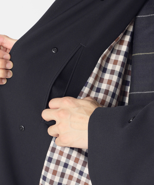 Aquascutum for JOURNAL STANDARD EX WOOL GABARDINE BALMACHAN COAT