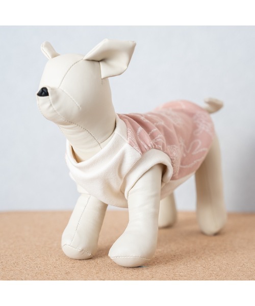 ゆきひな ハンドメイド 犬服 わんこ服 2段フレアバルーンワンピ ゆき