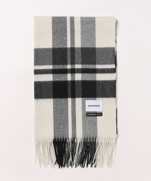 セール】【SETUP7】大判ピュアカシミア100% チェック マフラー 大判