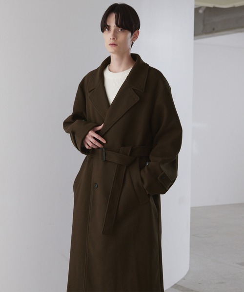セール】【LUENNA】Oversized Double-Breasted Chester Coat
