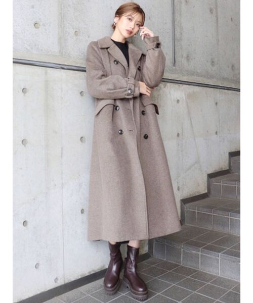 セール】ダブルマキシチェスターコート（チェスターコート）｜MURUA