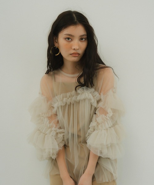 カッティングカーブドレス / cutting curve dress（ドレス）｜ANDRESD