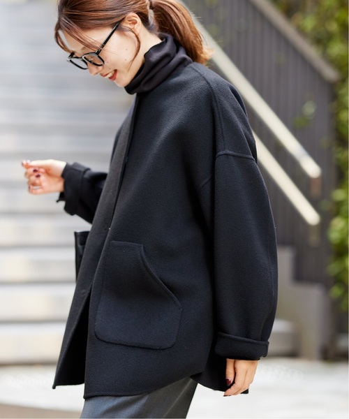 FRAMeWORK ハミルトンリバーコート ダブルフェイス カーキ 36