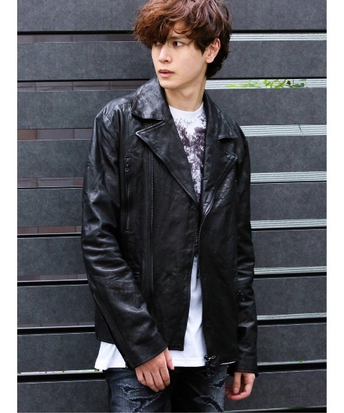 SHELLACレザージャケット ライダースジャケット