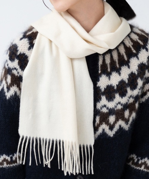 セール】【SETUP7】ピュアカシミア100% カシミア プレーン マフラー