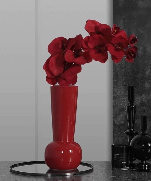 銅赤ガラス 花瓶 【公式通販】