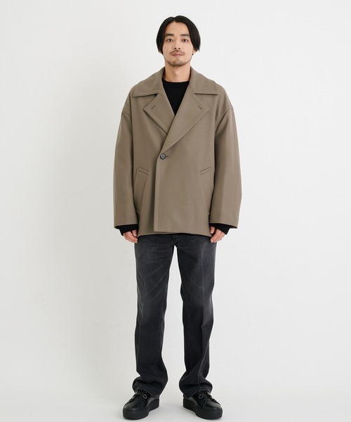 CINOH（チノ）の「【CINOH / チノ】別注 BONDING MELTON COCOON COAT