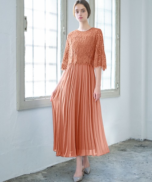 girl（ガール）の「レースブラウス・プリーツスカートドッキング 結婚