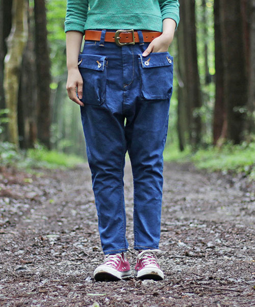 ネイタルデザイン】G55 サルエルフラップデニム/ G55 Sarouel Flap