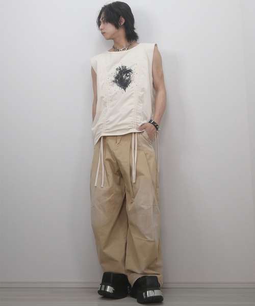 GRANCY（グランシー）の「【GRANCY】Shirring Design Rhinestone