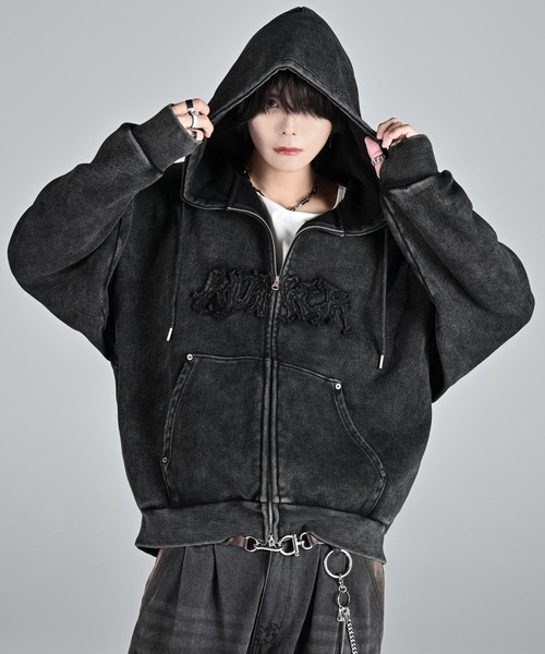 年末最終お値下げBIRDDOG コムドット黒 二重フードパーカーMサイズ