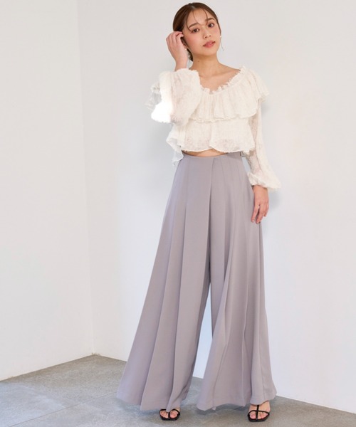 SNIDEL（スナイデル）の「スーパーワイドタックパンツ（その他パンツ