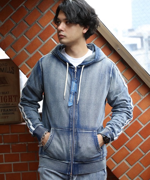 8(eight)（エイト）の「ラインデニムパーカー（パーカー）」 - WEAR