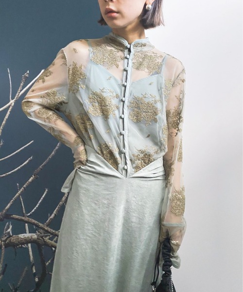 Ameri（アメリ）の「FLOWER LACE DRESS（ワンピース）」 - WEAR